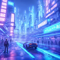 Expressively detailed and intricate 3d rendering of a hyperrealistic cyberpunk city, from the perspective of a hybrid human-llama walking down the street, dystopian, neon, side view, symetric, artstation: award-winning: professional portrait: fantastical: clarity: 16k: ultra quality: striking: brilliance: amazing depth: masterfully crafted.