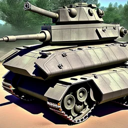 How large can the treads be on a tank?