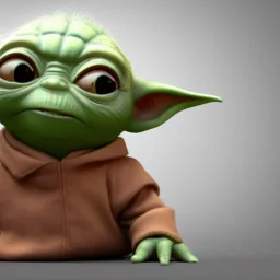 Chibi yoda, pixar 2022, modern Disney style, octane render