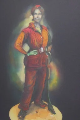 Portrait lady, full body shot, full-color medium shot AdventurePulp