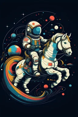 **Astronaut riding a unicorn, tshirt design, space fantasy, vector, 2d --style raw** ```Model: Kandinsky 2.2 Aspect Ratio: Portrait (2:3) Dimensions: 832 × 1248```