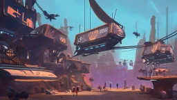 Smuggler City,stylized,4k