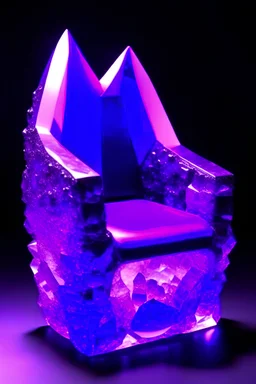 кресло в виде кристалла аметиста