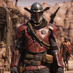 star wars bald male corellian pilot wearing pearlescent black and gunmetal grey First Order special forces heavy assault stealth commando armor and helmet with gold trim inside the jedi temple, hyperdetailed, dynamic lighting, hyperdetailed background, 8k resolution, volumetric lighting, light skin, fully symmetric details