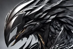 Venom Cyber Machine crow in 8k anime realistic drawing style, black wings, close picture, apocalypse, intricate details, highly detailed, high details, detailed portrait, masterpiece,ultra detailed, ultra quality