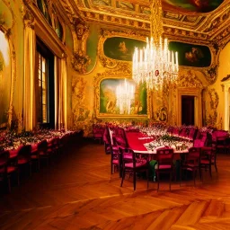 Celebration in a schloss, austrian people, ledherhosen, Austrian aesthetic, warm colors, wooden floor, forest green walls, chiaroscuro, 8k, HD, cinematography, photorealistic, Cinematic, Color Grading, Ultra-Wide Angle, Depth of Field, hyper-detailed, beautifully color-coded, insane details, intricate details, beautifully color graded, Cinematic, Color Grading, Editorial Photography, Depth of Field, DOF, White Balance, 32k, Super-Resolution, Megapixel, ProPhoto RGB, VR, Halfrear Lighting