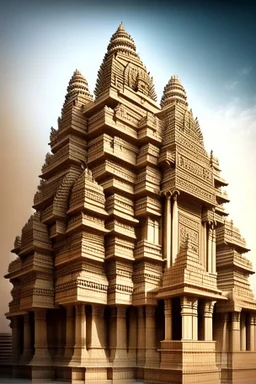 architectural style of a building mixing present Supreme Court of India and Sri Ranganatha Swamy Temple