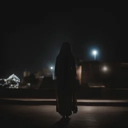 photo of Indian girl at night