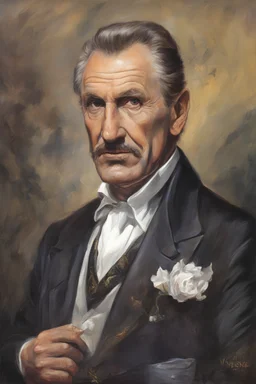 Presidential portrait - Vincent Price - by Boris Vallejo