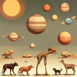 Planets smaller than animals.