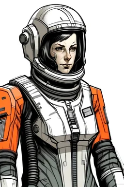 Нарисуй пилота челнока из сеттинга Mass Effect