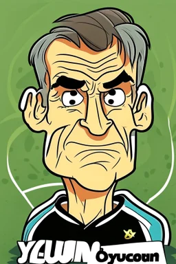 Yourgen club German soccer coach 2d cartoon