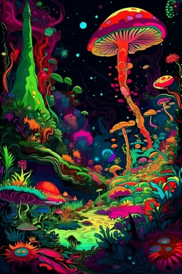 Psychedelic space jungle