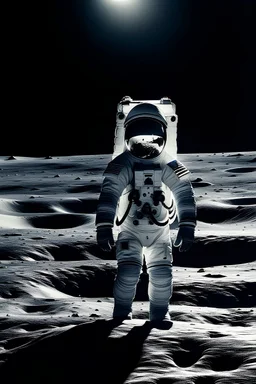 astronaut in moon