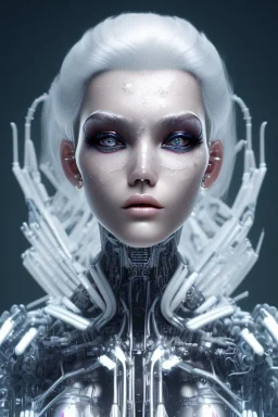 cyborg, white hair, sexy, perfekt, real, dream