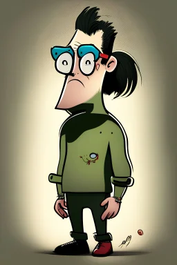 A wierd cartoonic character