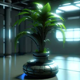 Realistic SCI-FI fantasy C02 plant