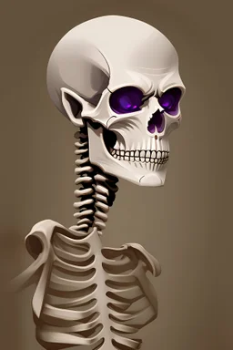 uncanny skeleton portrait