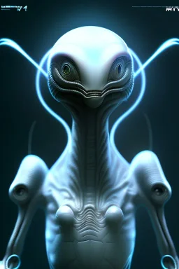 full length alien clean art NFT, blender 3d