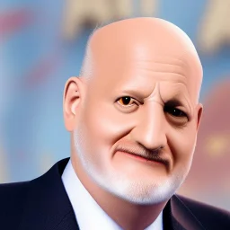 Pixar style, Jim Cramer, dense fur