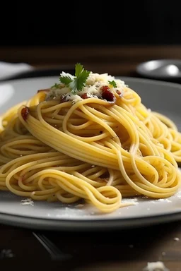 Crea un piatto di spaghetti alla carbonara