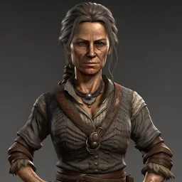 wild west female civilian grimdark realistic