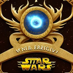 logo with only the letters 'STAR WARS', atmospheric, intricate, epic fantasy, ornate, 3D, cinematic lightning, glow effect, 32K