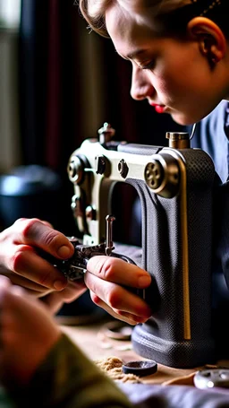 aesthetics of sewing, modern tailoring, manicures, sewing machine