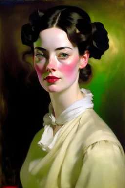 Portrait of Emily Blunt by John Singer Sargent, oil painting