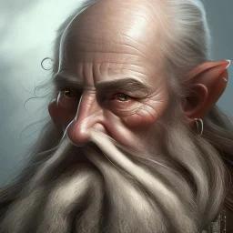 A beautiful dwarf with a beautiful pipe in his hand, full HD, 4K, 8K, very real and with fine and detailed details, realistic and really alive, taken from the movie Lord of the Rings, oil paint