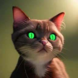 Cat unreal 5, octane render, cinema4d, redshift render, hyper realistic, cenematic, vibrancy, synthwave, retouch, centered, dynamic lighting, dramatic lighting, 4k, highly detailed, attractive beautiful, realistic, virtual reality, epic composition, holographic,