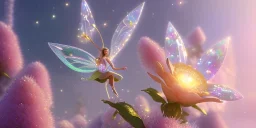 crystal subtle flower in a galactic ambiance beautiful fairy, transparent, delicate colors, in the foreground, full of details, smooth，soft light atmosphere, light effect，vaporwave colorful, concept art, smooth, extremely sharp detail, finely tuned detail, ultra high definition, 8 k, unreal engine 5, ultra sharp focus