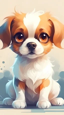 art cute dog