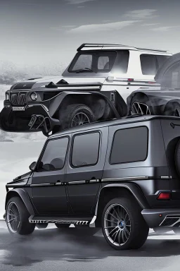 BMW G-Class musou black hyper sport, Rear View, 4K, Ultra Realistic