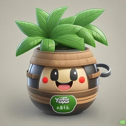 Yerba Mate, japanese mascot style