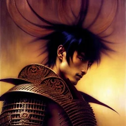 portrait of 'Tessai-Ninja Scroll',ancient metal armor, painting by gaston bussiere, greg rutkowski, yoji shinkawa, yoshitaka amano, tsutomu nihei, donato giancola, tim hildebrandt, oil on canvas, cinematic composition, extreme detail,fit full head inside picture,16k