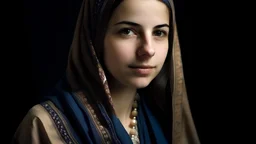 إمرأة شابة بلباس إسلامي عربي