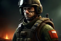 the russian assault soldier of battlefield 4