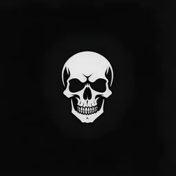 minimalistic skull logo