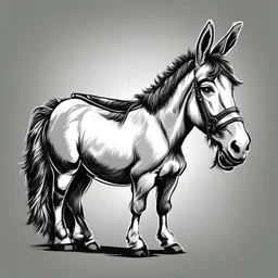 Donkey vector art