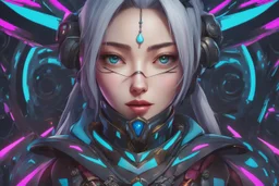 Jinx in 8k Hayao Miyazaki draw style, arcane them, neon effect, close picture, highly detailed, high details, detailed portrait, masterpiece,ultra detailed, ultra quality