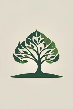 create simple logo of tree