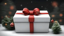 Christmas gift with bow