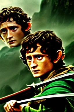 dvd screengrab Frodo from the movie Lord of the Rings directed by Lau Kar-leung, 1976, Shaw Brothers Studio, wuxia film, --v 4