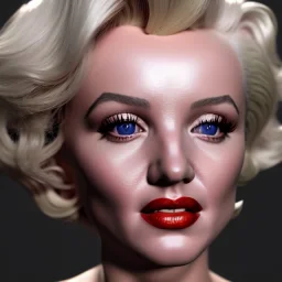 Realistic image portrait, Marylin Monroe, highly detailed, concept art, unreal engine 5, ray tracing, RTX, lumen lighting, ultra detail, volumetric lighting, 3d, finely drawn, high definition, high resolution.