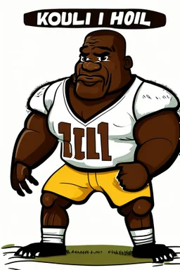 Kholit River Former football player cartoon 2d