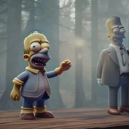 Full body, 3d render, homer simpson 1800's men style, 1800's hair style, 1800's men clothes style, hyper realistic, octane render, unreal engine 5, 8k, palace background, uhd