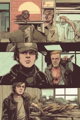 Carl Grimes x Jesse Pinkman, Negan x Homelander.