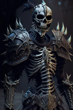 dark armored skeleton warrior