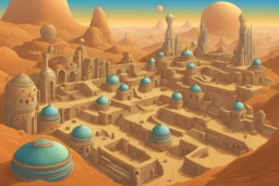 A [complicated sci-fi] alley of sphinxes by codex serphinianus in the style of Jacek Yerka's Surreal [tomorrow] land, Imagination Unveiled, on the desert planet Gliese, 6,000-Line Resolution Beauty, Artistic Motifs, 4K Resolution, Captivating by Pranckevicius by Gonsalves hyperdetailed by Ian miller